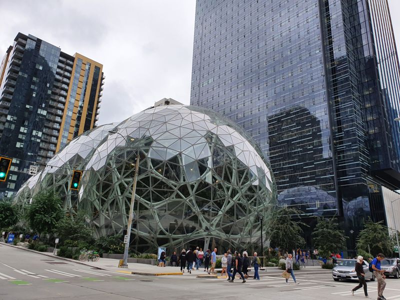 미국 워싱턴주 시애틀의 아마존 본사.사진=윤재준기자