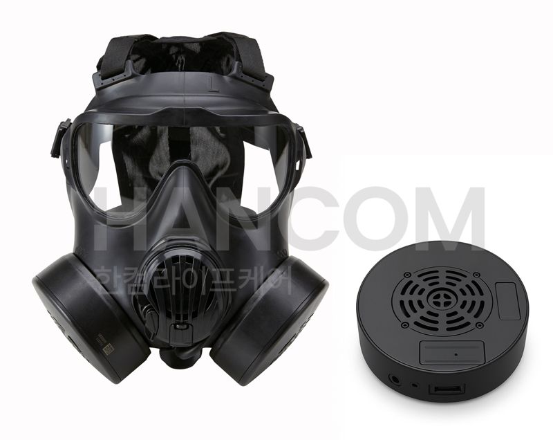 한컴라이프케어 K-5 방독면과 감지기 예상도. 한컴라이프케어 제공