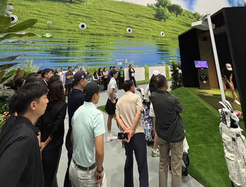 2025 골프존 차이나오픈 대회에서 갤러리들의 모습. 골프존 제공
