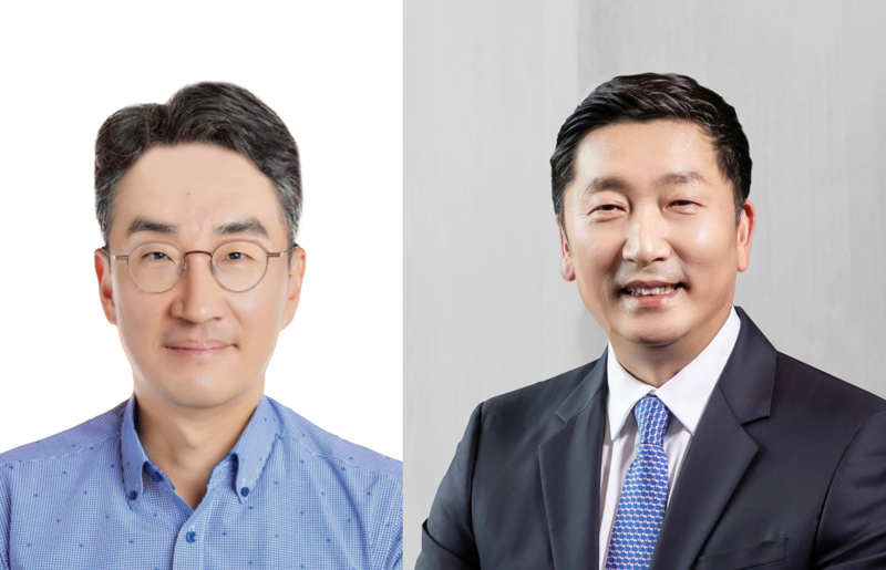 이종수 <span id='_stock_code_096770' data-stockcode='096770'>SK이노베이션</span> E&amp;S 사내독립기업(CIC) 신임 사장(왼쪽) 및 이용욱 SK온 신임 사장. SK이노베이션 제공