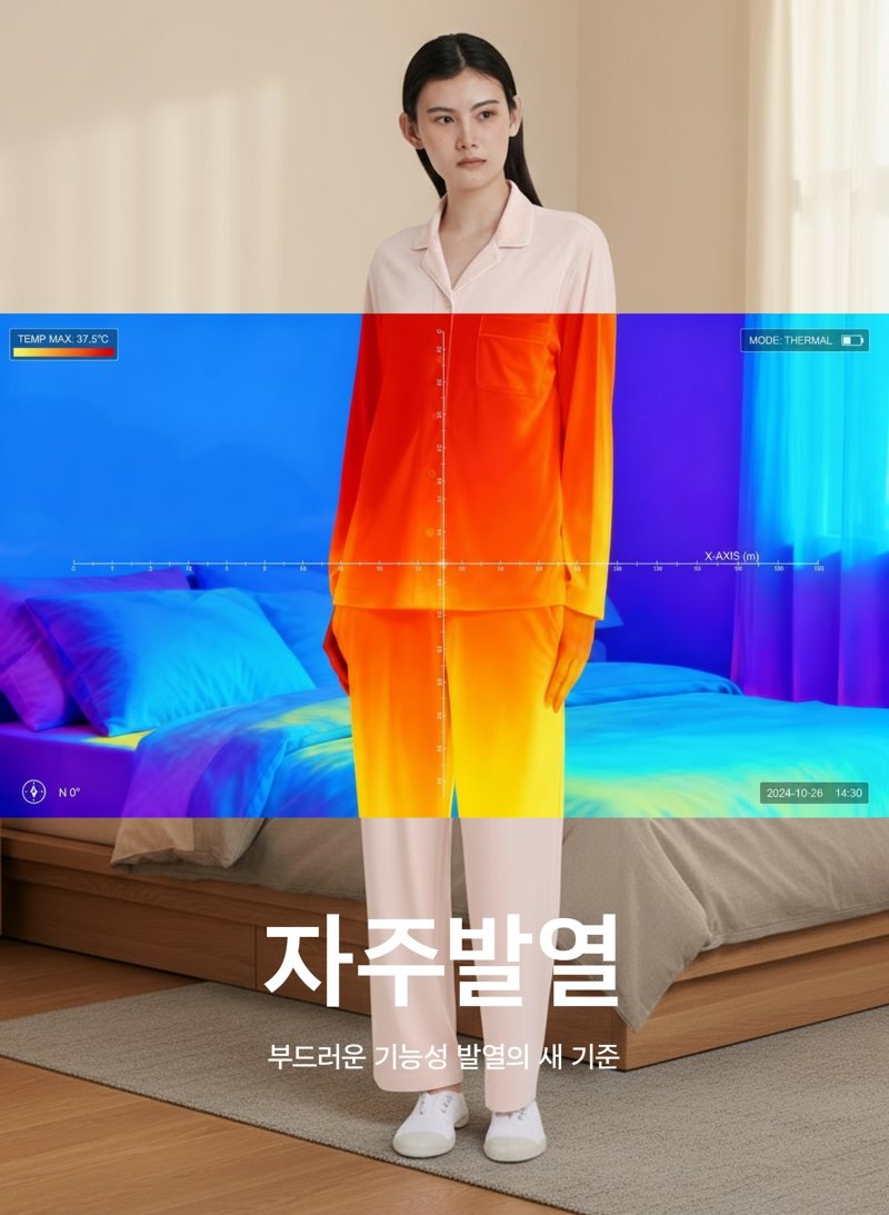 신세계인터내셔날의 라이프스타일 브랜드 자주(JAJU)의 자주발열 홍보 이미지. 신세계인터내셔날 제공