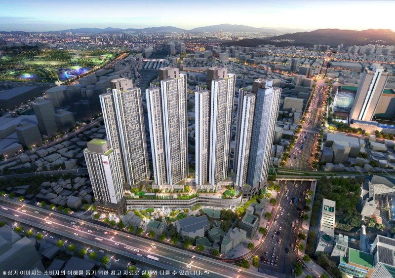 서면 어반센트 데시앙 조감도. <span id='_stock_code_009410' data-stockcode='009410'>태영건설</span> 제공