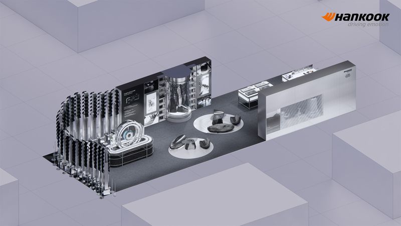 한국타이어가 오는 12~16일 서울 코엑스에서 진행하는 '제24회 서울디자인페스티벌' 부스 조감도. 사진=<span id='_stock_code_161390' data-stockcode='161390'>한국타이어앤테크놀로지</span> 제공