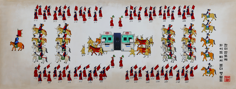 <span id='_stock_code_042700' data-stockcode='042700'>한미반도체</span> 와이드 TC 본더 행렬도 작품. 한미반도체 제공