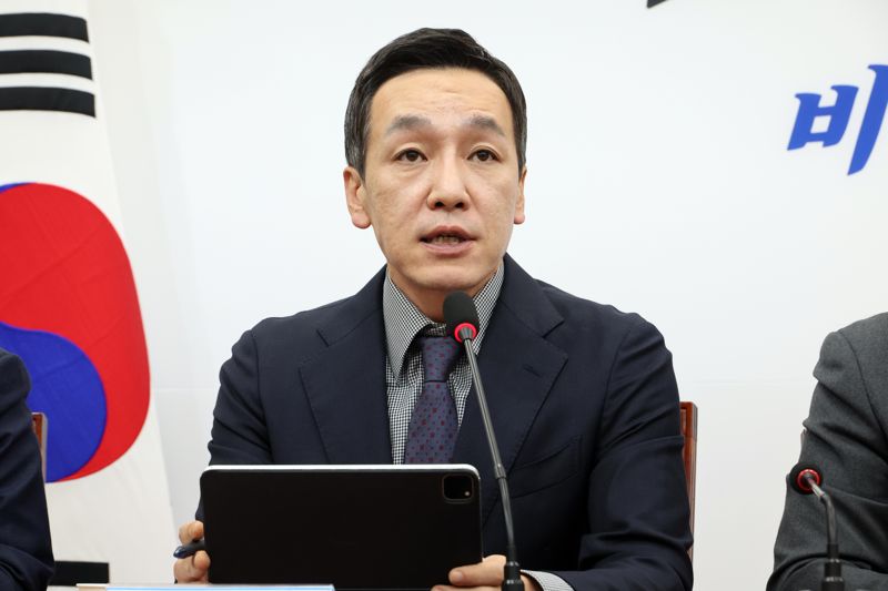 김민수 국민의힘 최고위원이 6일 국회에서 열린 최고위원회의에서 발언을 하고 있다. 사진&#x3D;박범준 기자