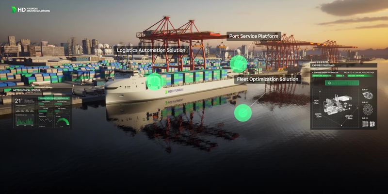 <span id='_stock_code_267250' data-stockcode='267250'>HD현대</span>의 AI 기반 운항 솔루션 ‘오션와이즈’ 이미지. HD현대 제공