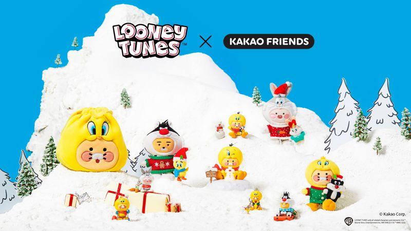  루니툰즈 캐릭터에서 영감...<span id='_stock_code_035720' data-stockcode='035720'>카카오</span>프렌즈 크리스마스