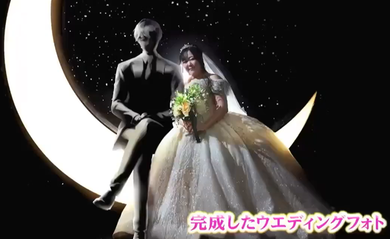 챗GPT 챗봇 &#39;클라우스&#39;와 카노의 결혼사진 &#x2F;사진&#x3D;일본 TBS 뉴스 갈무리(RSK산요방송)