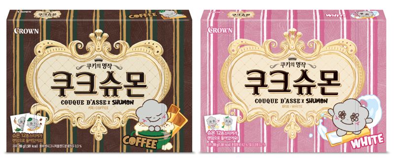 크라운에서 오는 12월 출시하는 '슈몬' 리미티드 캐릭터 에디션. <span id='_stock_code_264900' data-stockcode='264900'>크라운제과</span> 제공