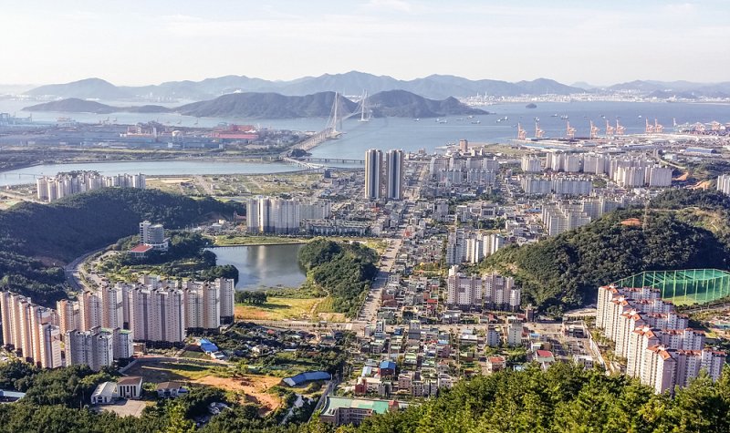 20일 산업위기 선제대응 지역으로 지정된 전남 광양시 전경. 뉴시스 