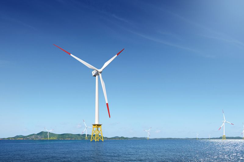 전라남도 완도 장보고 해상풍력 조감도. 코오롱글로벌 제공