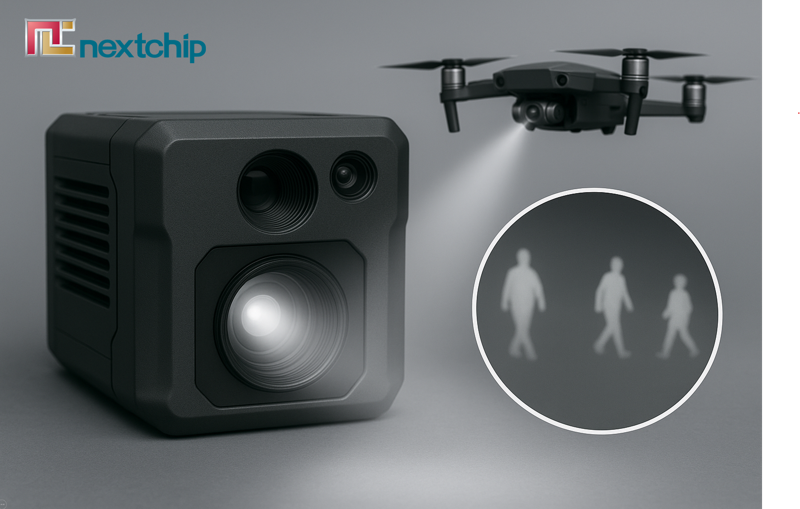 <span id='_stock_code_396270' data-stockcode='396270'>넥스트칩</span> 열화상 프로세서를 방산에 적용한 이미지. 넥스트칩 제공