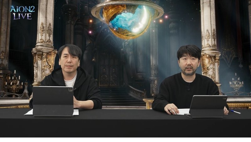 아이온2 출시 직후 라이브방송으로 소통하는 엔씨소프트 관계자들. 엔씨소프트 유튜브 캡쳐