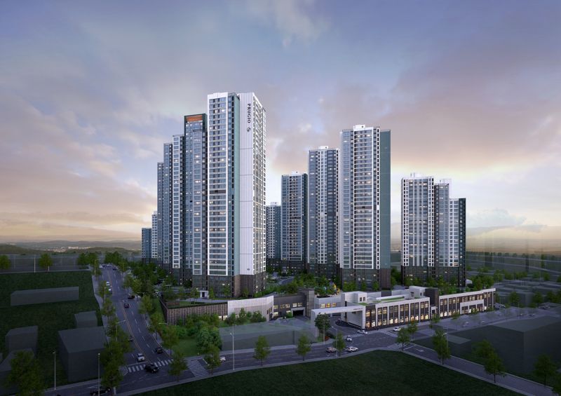 부산 &#39;동래 푸르지오 에듀포레&#39; 투시도. <span id='_stock_code_047040' data-stockcode='047040'>대우건설</span> 제공