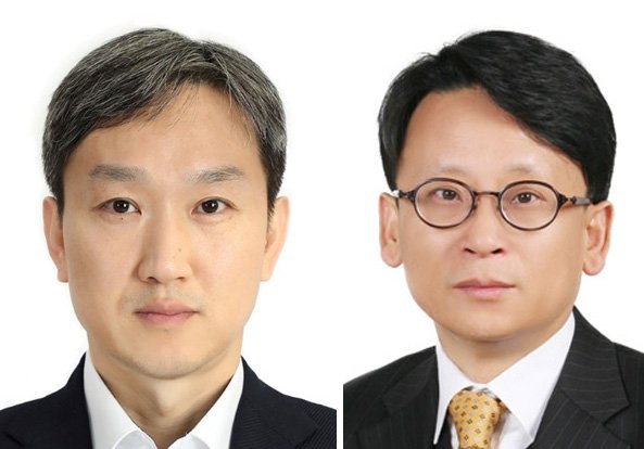 공정거래위원회 신동열 신임 사무처장(왼쪽)과 유성욱 신임 조사관리관(오른쪽). 공정위 제