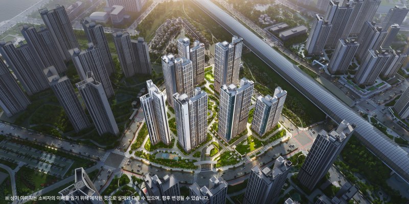 시티오씨엘 8단지 조감도. HDC현대산업개발&middot;현대건설&middot;포스코이앤씨 제공