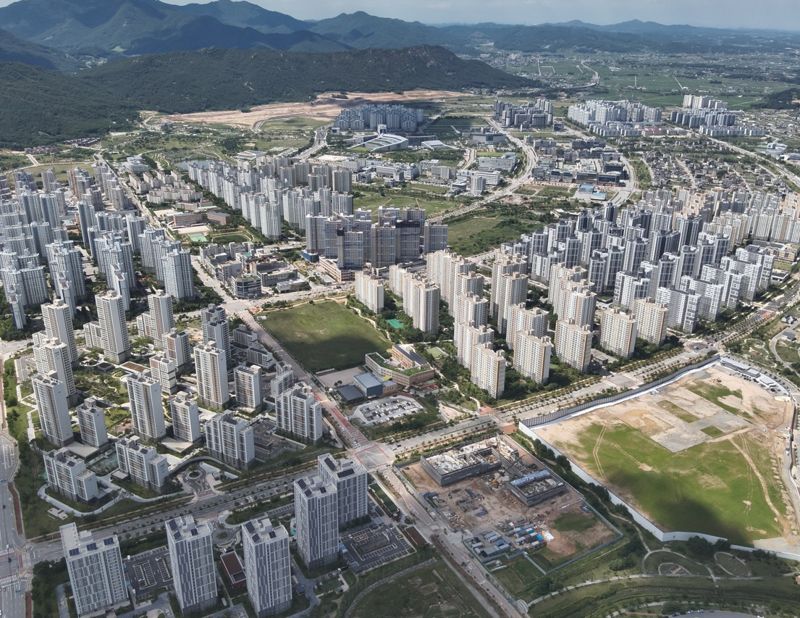 충남 홍성·예산 내포신도시 전경