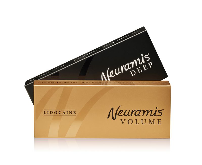 <span id='_stock_code_086900' data-stockcode='086900'>메디톡스</span>의 뉴라미스 딥, 볼륨 리도카인 두 제품. 메디톡스 제공