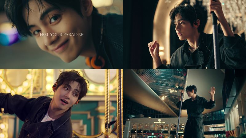 파라다이스 앰버서더 BTS 뷔 브랜드 영상. 파라다이스 제공