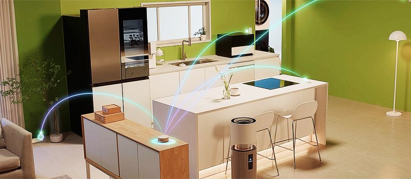 일상 대화를 통해 마치 친구처럼 공감하며 소통하는 인공지능(AI) 홈 핵심 허브 &#39;LG 씽큐 온&#39;  개념 이미지. LG전자 제공 