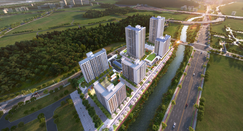 <span id='_stock_code_006360' data-stockcode='006360'>GS건설</span>이 수주한 시흥거모 공공주택지구 A-1BL 민간참여 공공주택건설사업 조감도. GS건설 제공