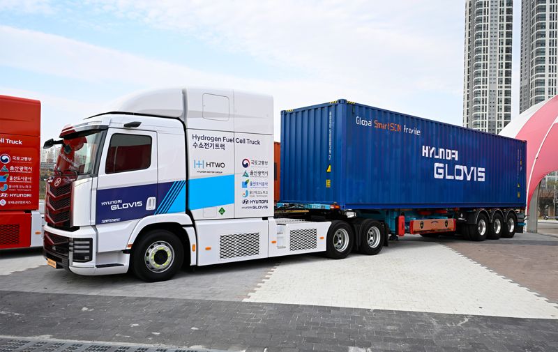 현대자동차 수소전기 트랙터의 모습. 사진&#x3D;뉴스1