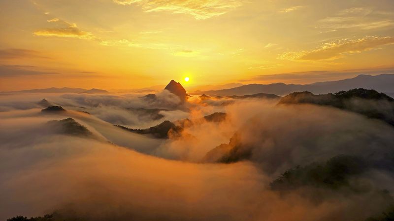 스마트폰 부문 금상 &#39;마이산 일출과운해&#39; 