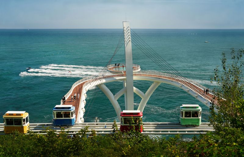 해운대블루라인파크가 누적 이용객 1000만명 돌파 기념으로 개최한 &#39;해운대블루라인파크 사진공모전&#39; 최우수상 수상작. 해운대블루라인파크 제공