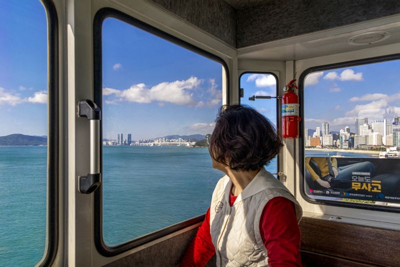 해운대블루라인파크가 누적 이용객 1000만명 돌파 기념으로 개최한 &#39;해운대블루라인파크 사진공모전&#39; 우수상. 해운대블루라인파크 제공