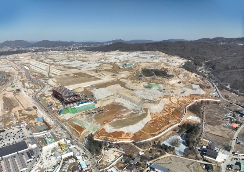 SK하이닉스 용인 반도체 클러스터 건설 현장.  SK하이닉스 뉴스룸