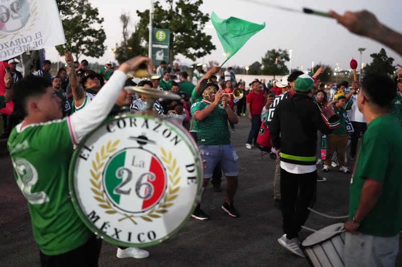 멕시코 축구대표팀 응원단. 뉴시스