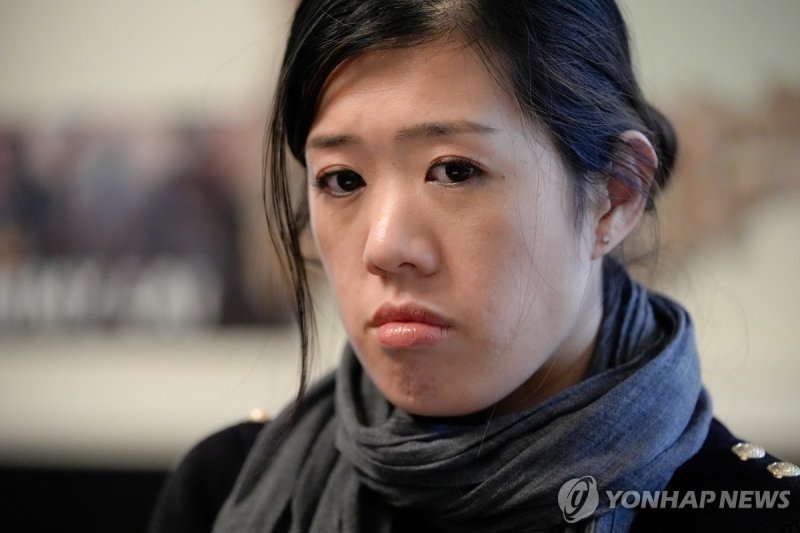 지미 라이의 딸 클레어 라이.연합뉴스