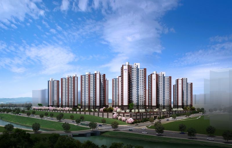 이천 중리 B3블록 금성백조 예미지 주경투시도. 리얼투데이 제공