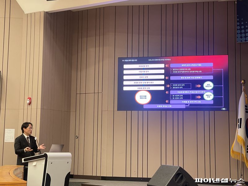 이윤홍 한양대 건축공학부 교수가 17일 서울 여의도 국회박물관에서 열린 '주택공급 확대를 위한 부동산 정책 방향 모색'에서 발언하고 있다. 사진=권준호 기자