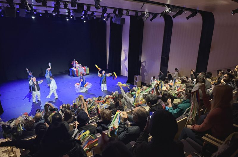 지난 10일(현지시각) 뉴욕한국문화원에서 개최된 ‘Waves from Busan’ 공연 무대 현장. 부산문화재단 제공