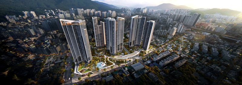 부산 온천5구역 재개발 사업 조감도. HDC현대산업개발 제공