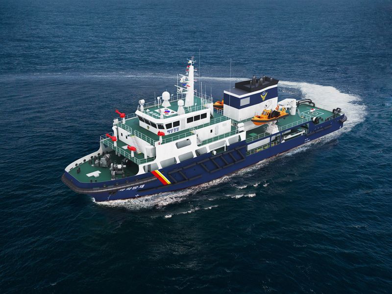 1900t급 다목적 화학방제함 조감도. <span id='_stock_code_097230' data-stockcode='097230'>HJ중공업</span> 제공 