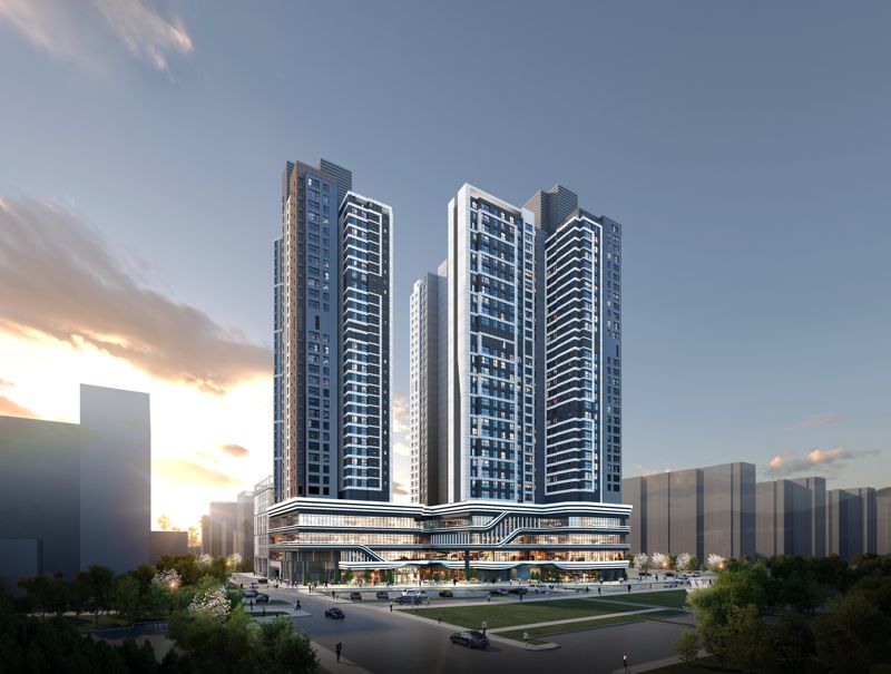 명일동 48번지 복합시설 및 공공청사 신축사업 투시도. 서울시 제공