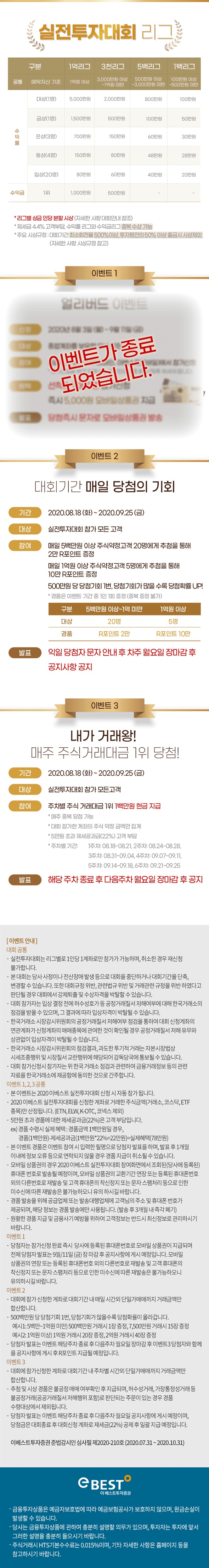 2020 이베스트 실전투자대회 총상금 129,960,000원!